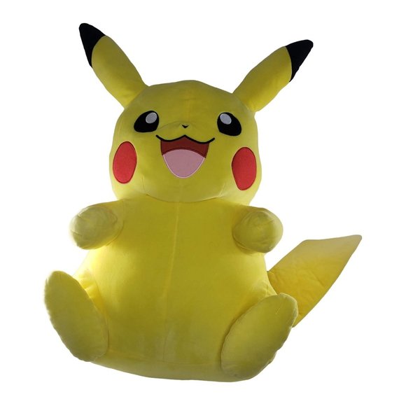 WCT Wicked Cool Toys Pokemon Pikachu Plush Stuffed Animal Large 24" 2020 - Picture 8 of 8